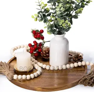 80cm Wooden Garland Beads