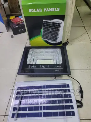 200w Solar Flood Light With Solar Panel