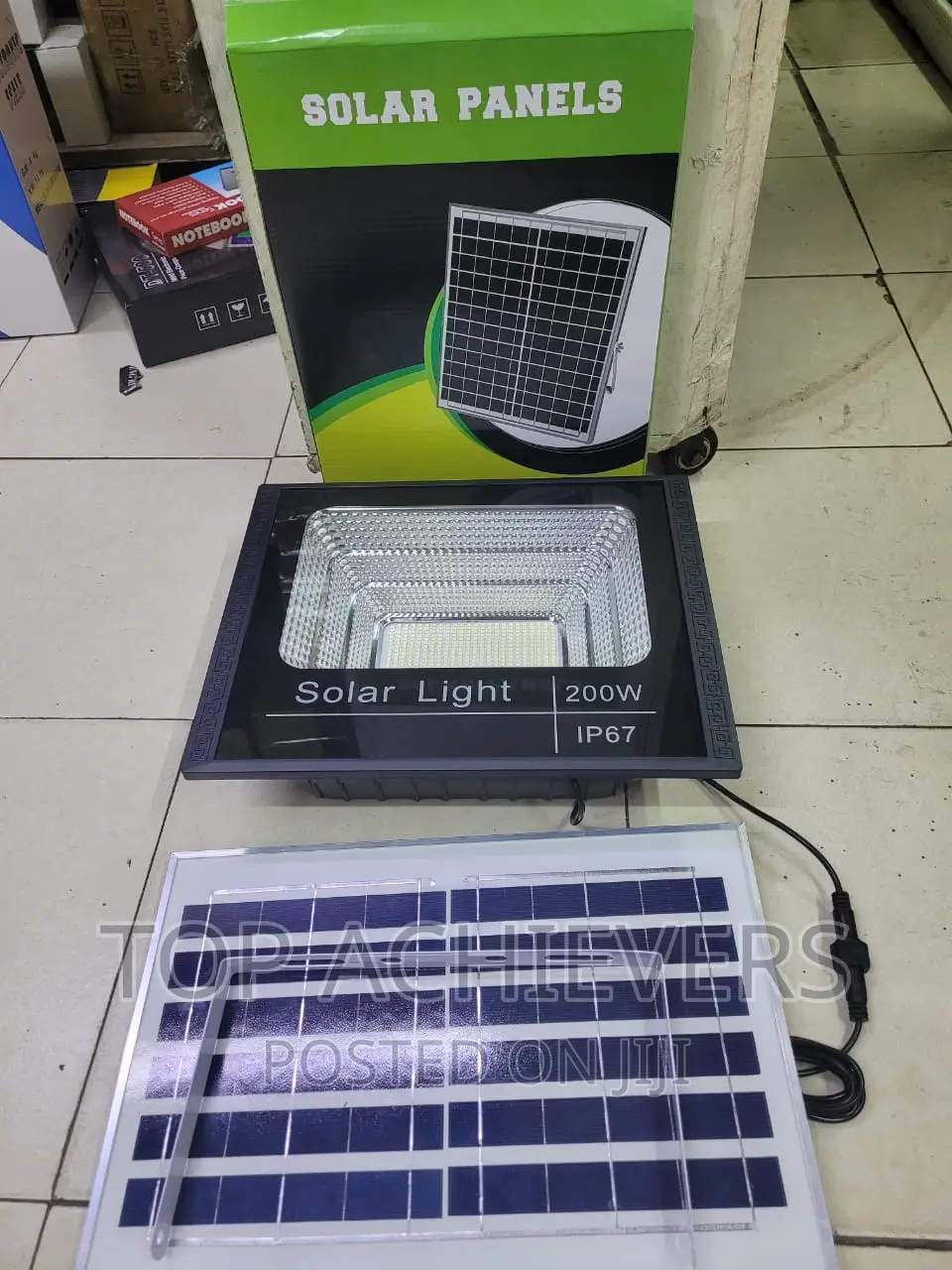 200w Solar Flood Light With Solar Panel