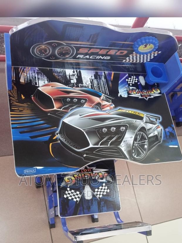 Blue Speed Racing Kids Study Table Desks. - main view