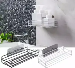 Metallic Bathroom Organizer