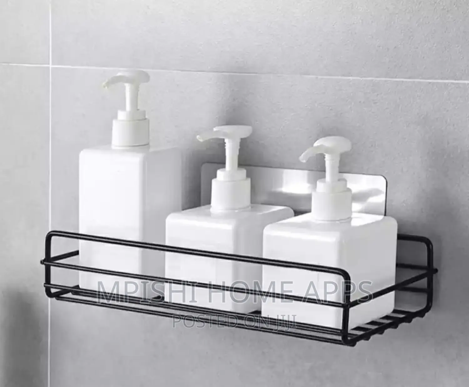 Metallic Bathroom Organizer