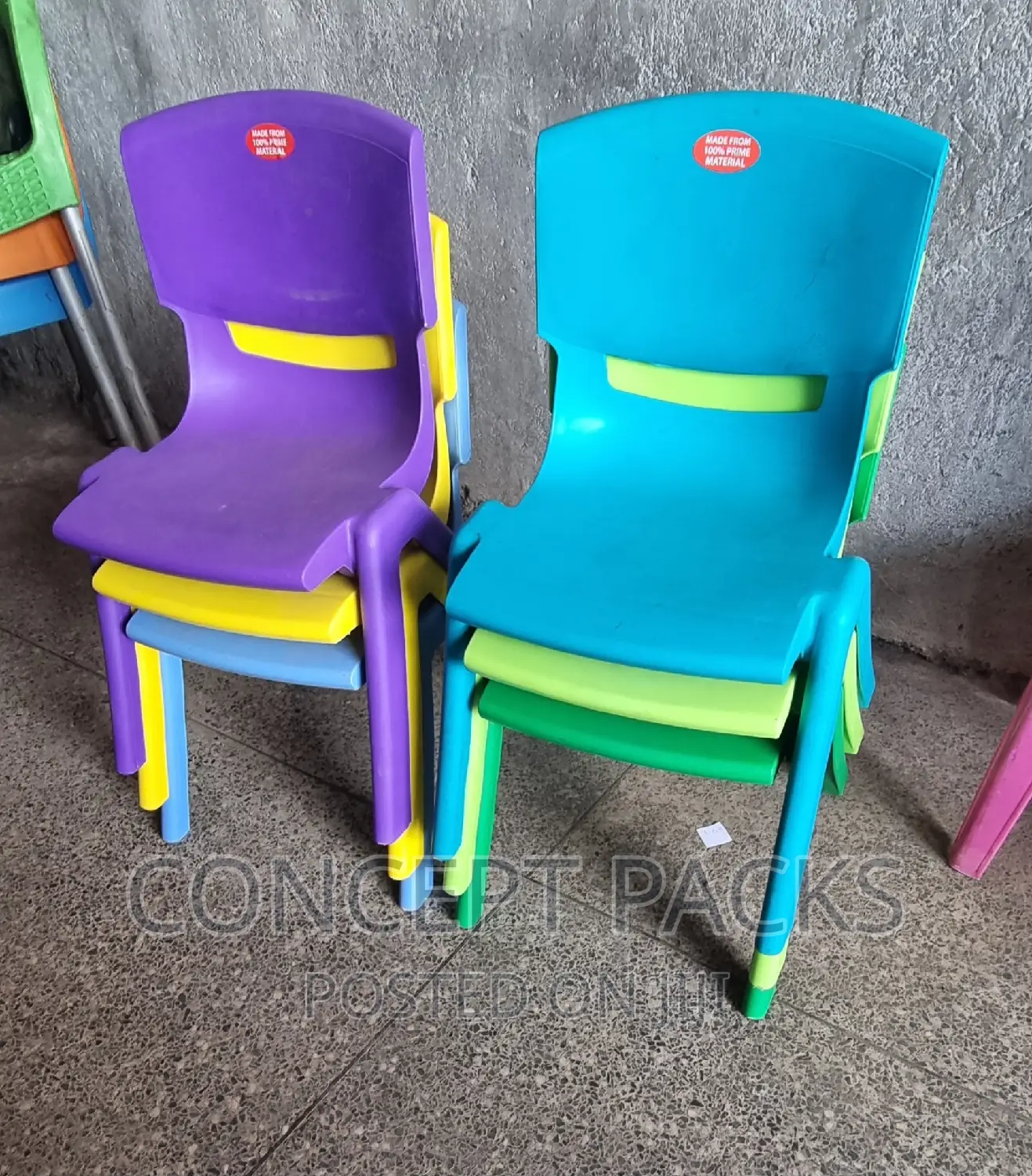 Kindergarten Child Friendly Plastic Chairs.