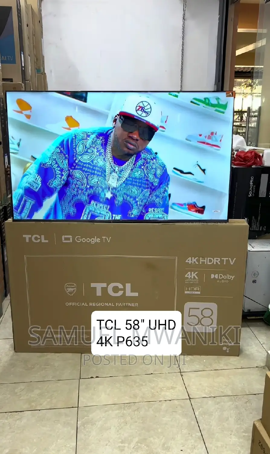 TCL 58′′ Smart Google TV UHD Dolby Vision, Alexa, HDR