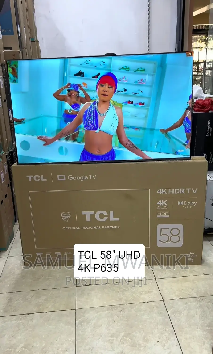 TCL 58′′ Smart Google TV UHD Dolby Vision, Alexa, HDR