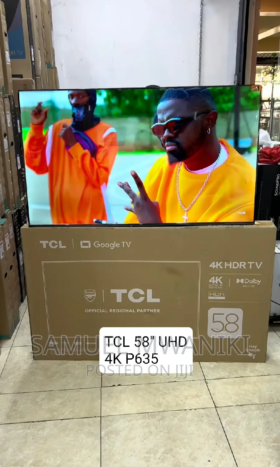 TCL 58′′ Smart Google TV UHD Dolby Vision, Alexa, HDR