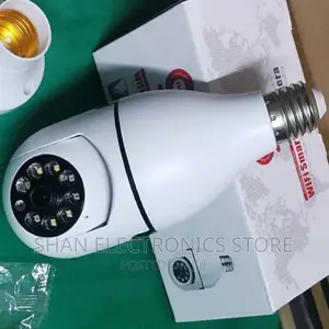 Wireless Bulb PTZ CCTV Camera 1080p V380pro App Camera