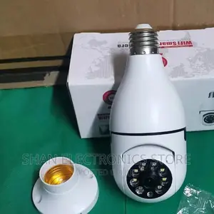PTZ Bulb V380 Rotating Nanny Wifi Hidden CCTV Camera Bulb Ca
