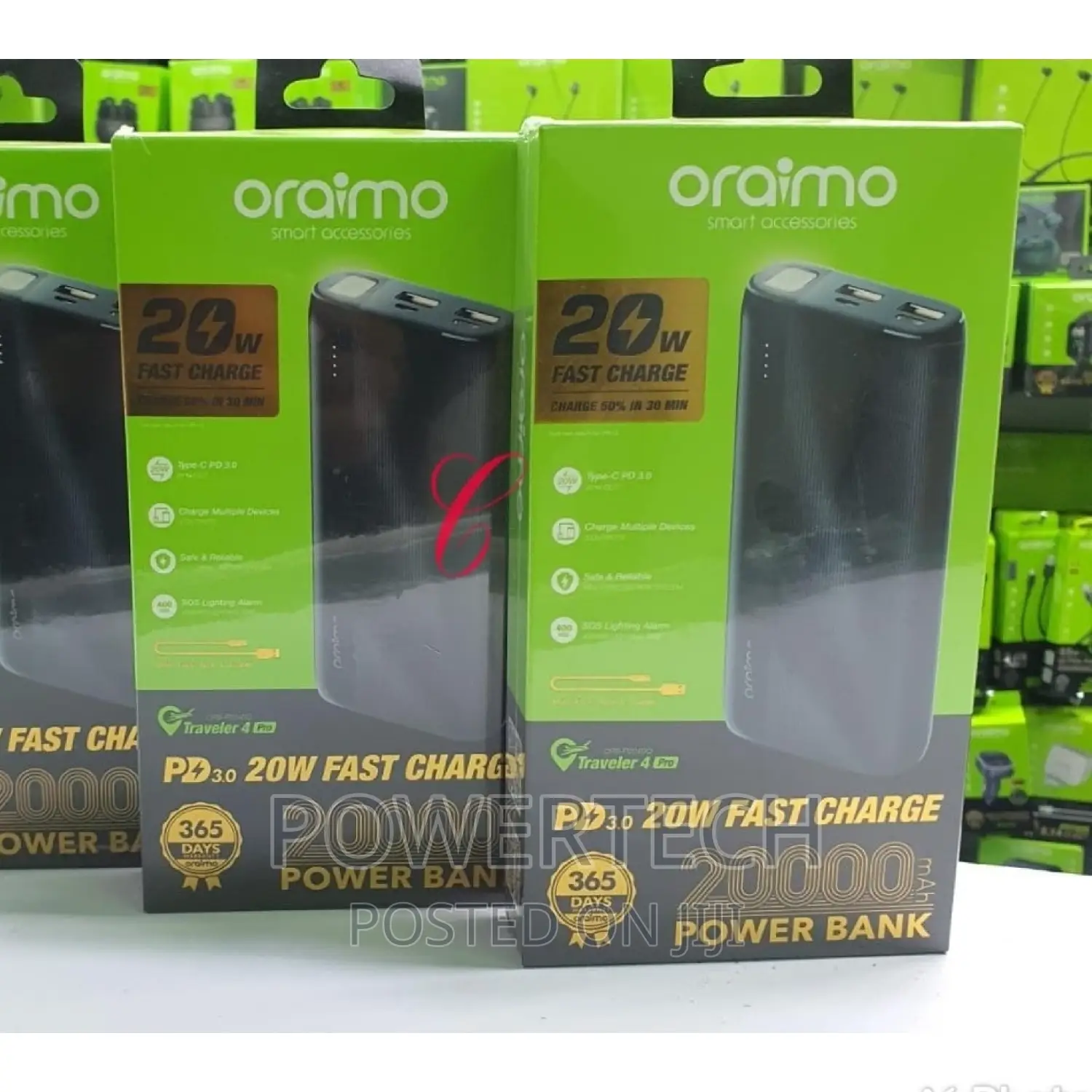 Oraimo 20000mah Power Bank
.