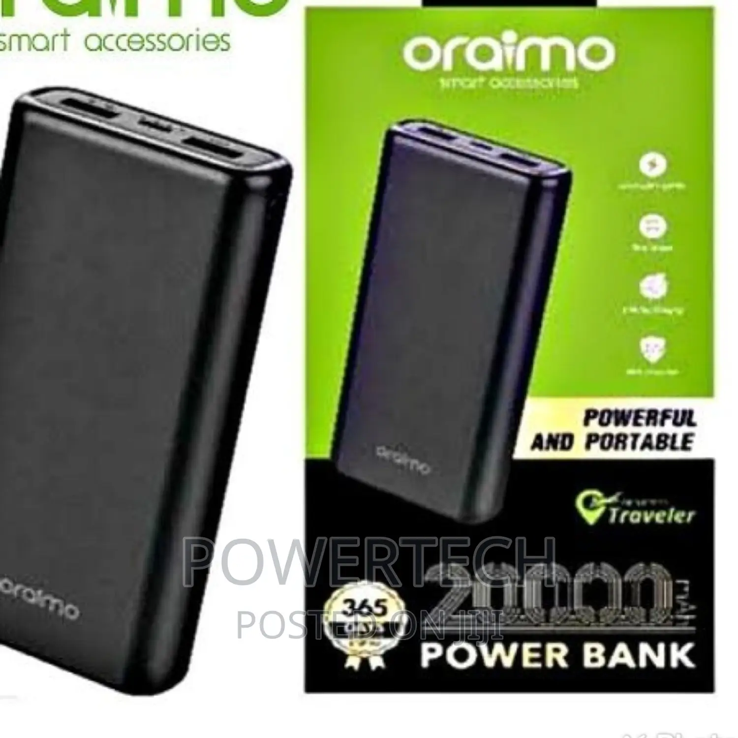 Oraimo Powerbank 20000mah - Black