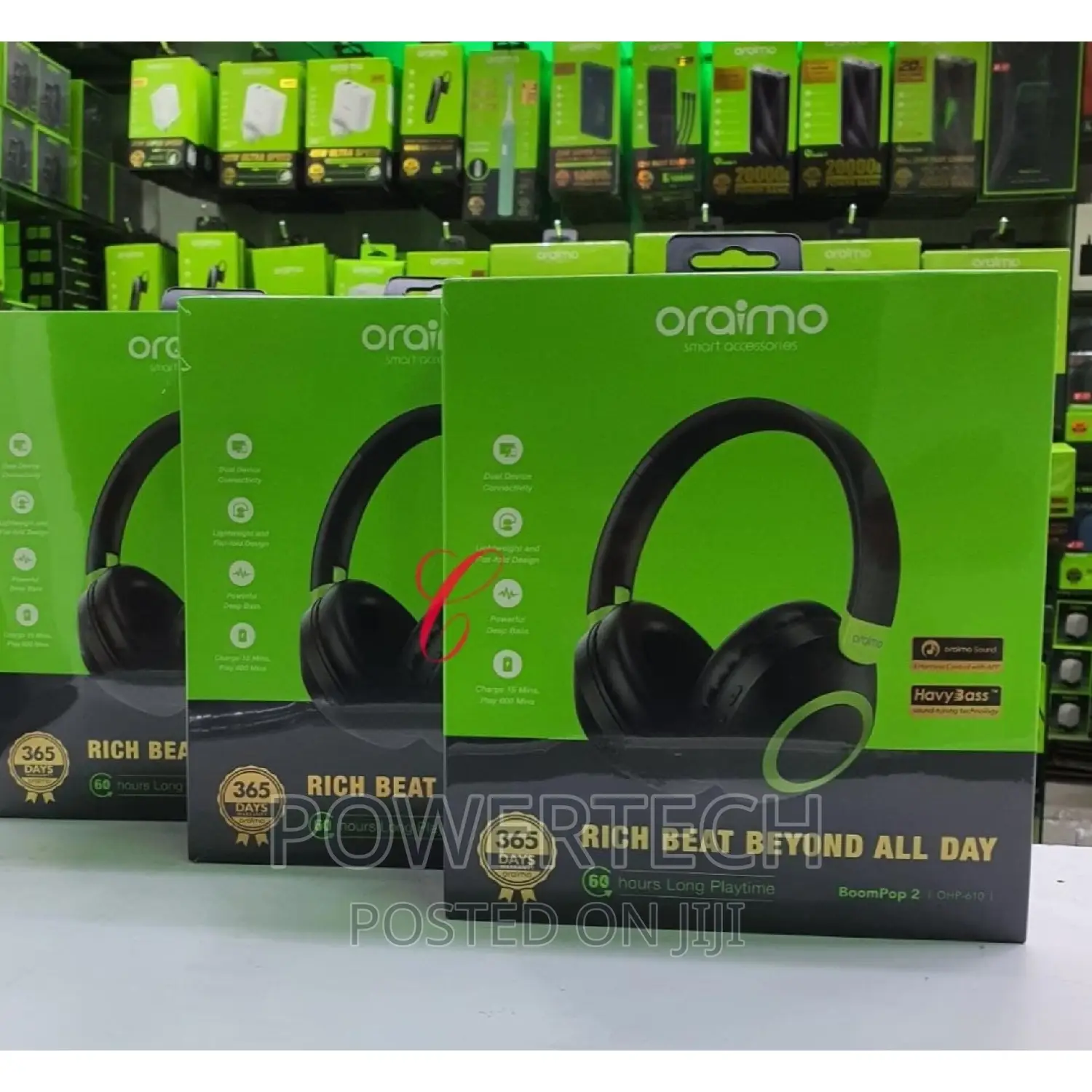 Oraimo Booming Bass Headphones.