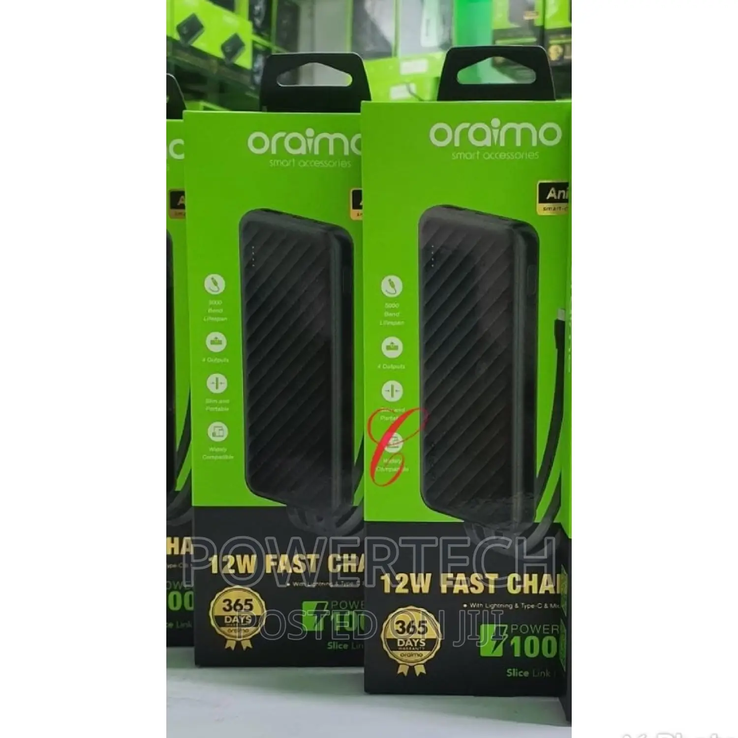 Oraimo Power Bank 10000mah,Black