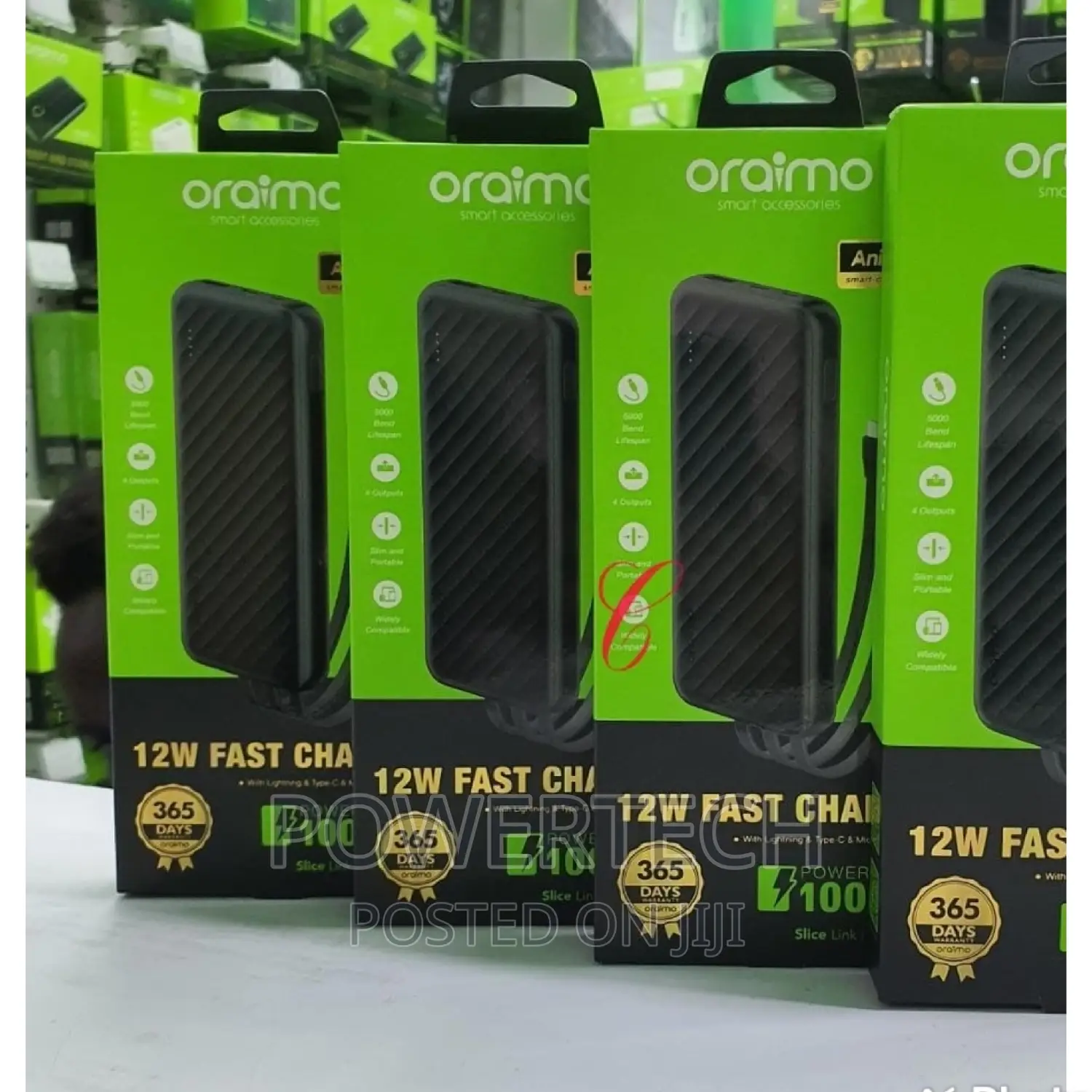 Oraimo Power Bank 10000mah,Black;