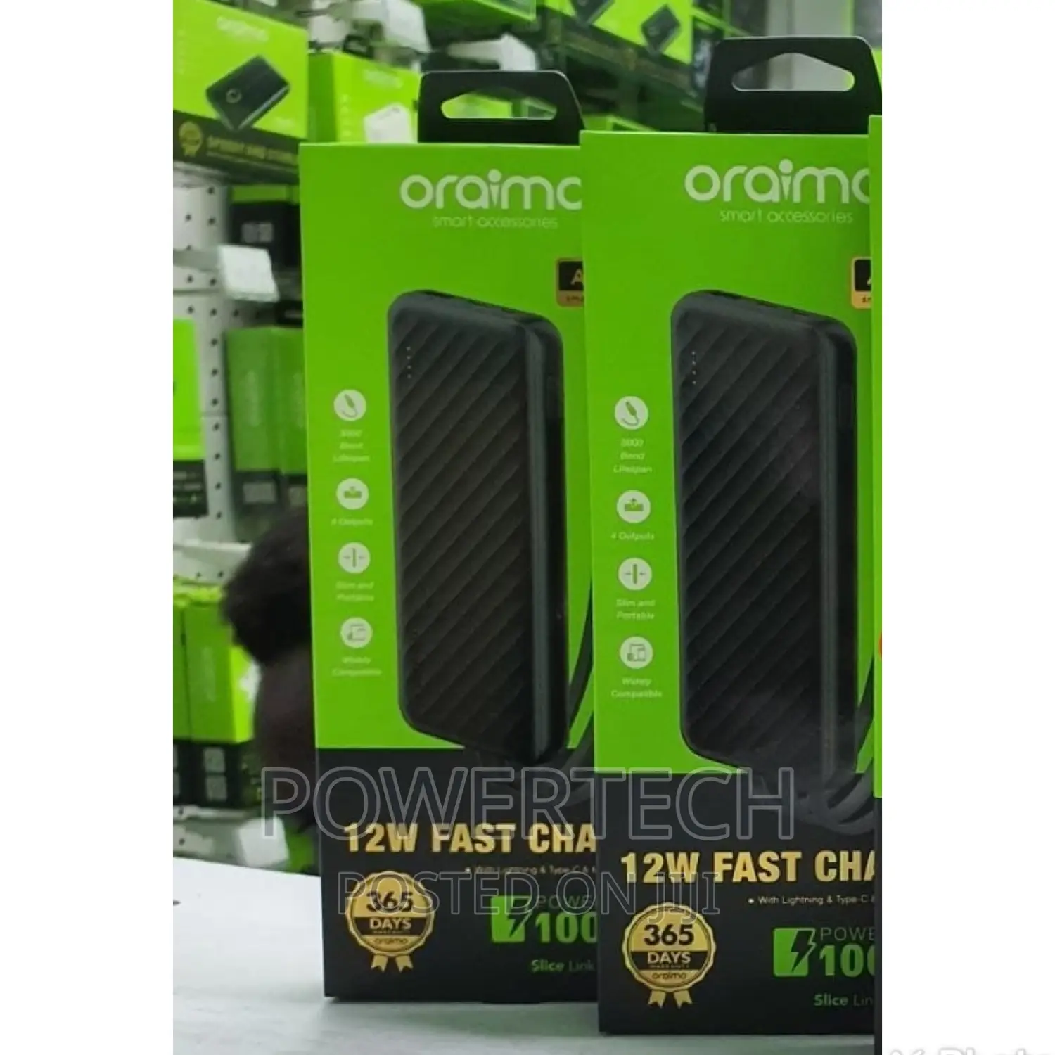 Oraimo Power Bank 10000mah,Black"