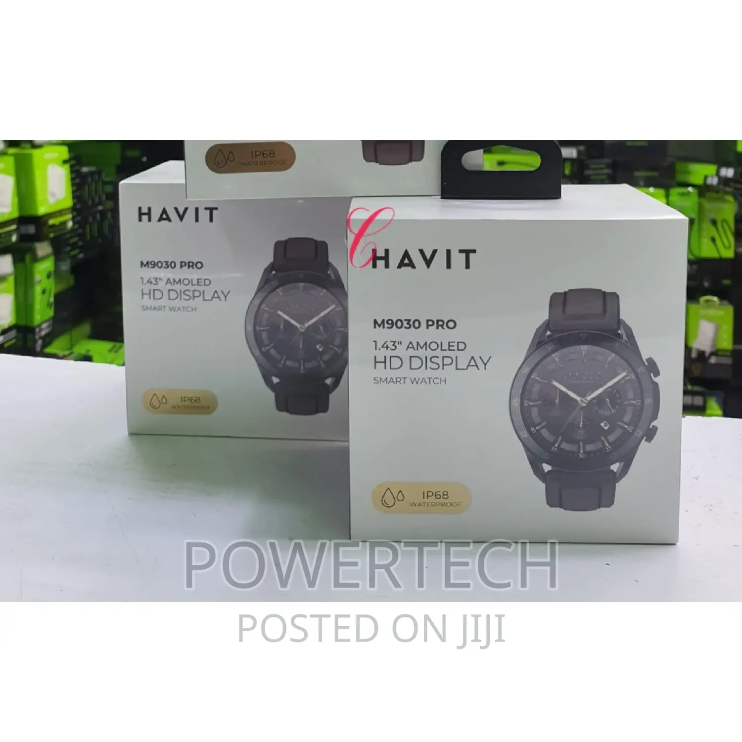 M9030 Havit Amoled Display Smartwatch Ip67 Waterproof.