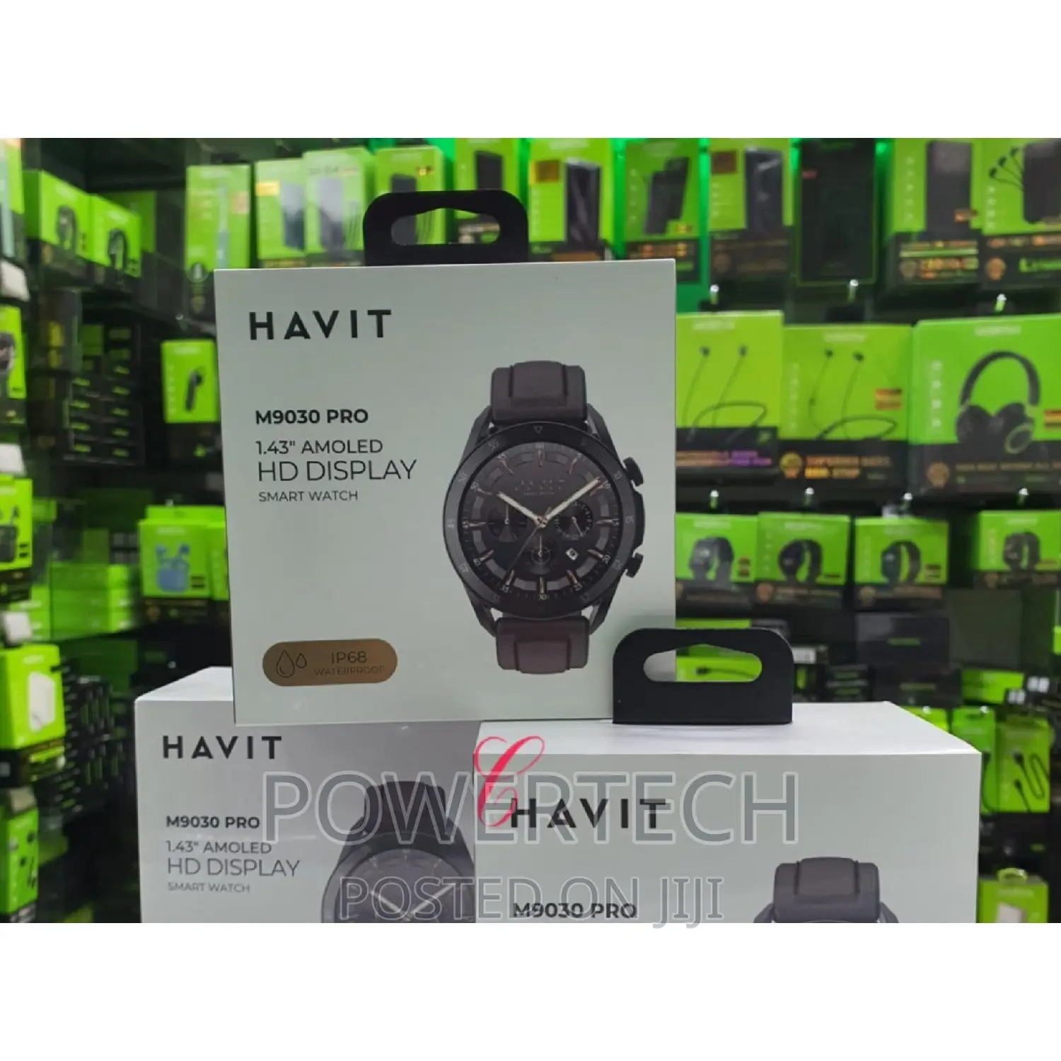 M9030 Havit Amoled Display Smartwatch Ip67 Waterproof.