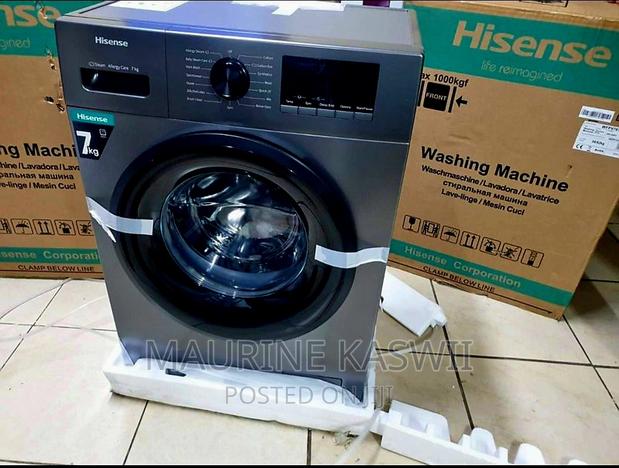 Hisense 7kg Front Load Washing Machine Wfqp7012evmt - thumbnail 2