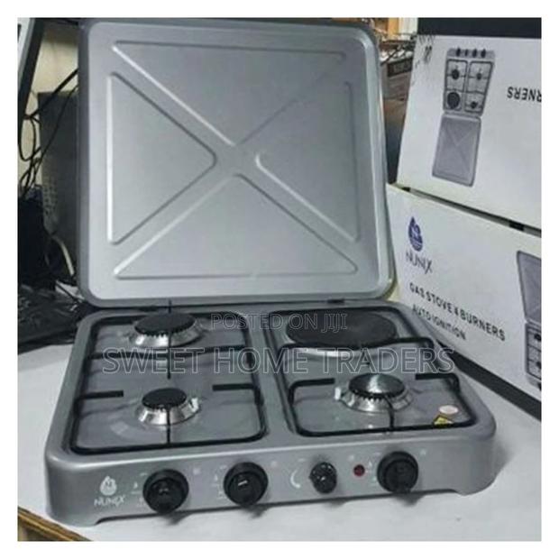 Nunix Table Top Cooker 3 Gas + 1 Electric Burner
