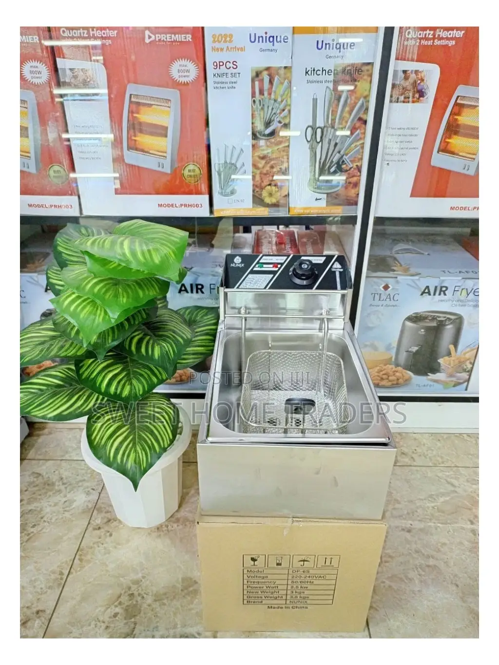 Nunix Single Deep Fryer Electric