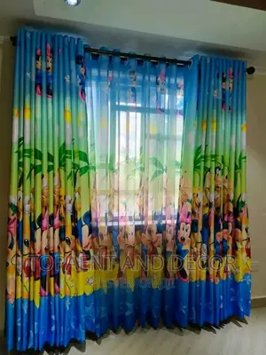 Elegant Kids Cartoons Themed Curtains Cartoon Curtains