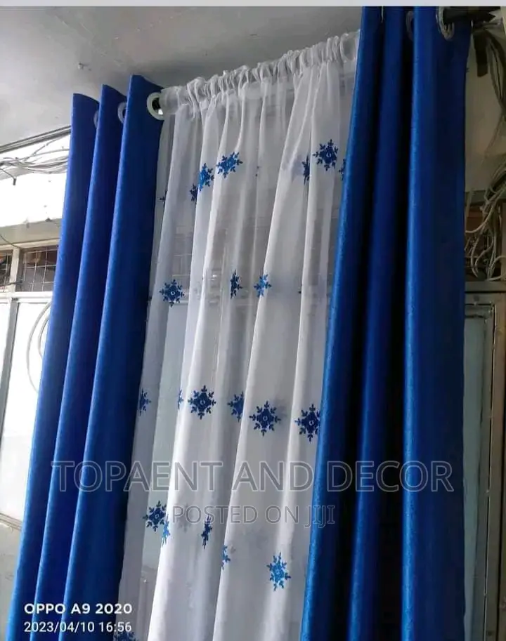 Heavy Blue Curtains and Sheers Curtain and Sheers Available