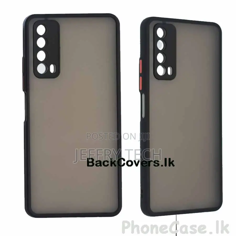 Huawei Y7A / Y 7A Gingle Camera Protector Back Cover -Black