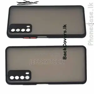 Huawei Y7A / Y 7A Gingle Camera Protector Back Cover -Black