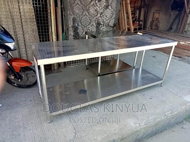 Full Length Stainless Steel Working Table: 
