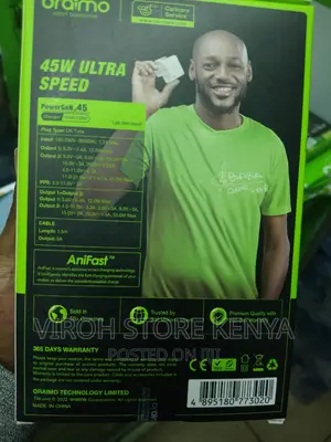 Oraimo 45 Watts Ultra Speed Charger Powergan 45