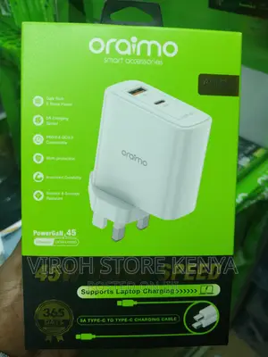 Oraimo 45 Watts Ultra Speed Charger Powergan 45