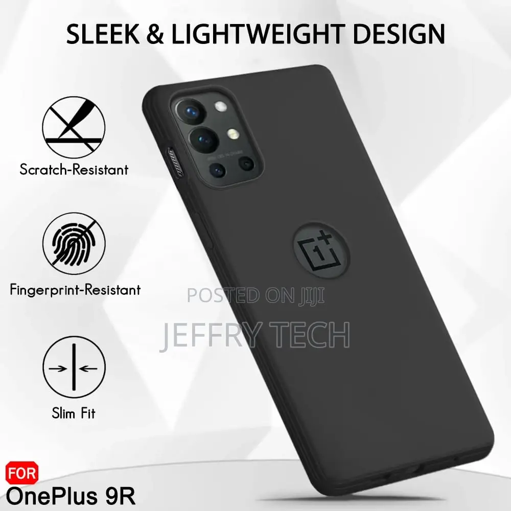 Liquid Silicone Back Cover Case for Oneplus 9R 5G | Soft Mic
