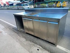 Stainless Steel Working Table Cabinet: 