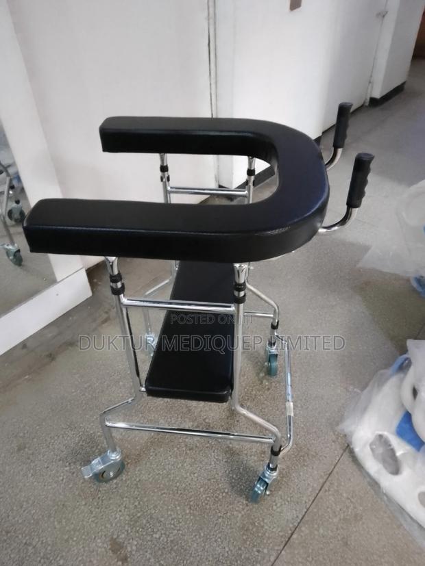 Practical Walker/ Skid Stand/ Frame With Seat Rehabilitation - thumbnail 10