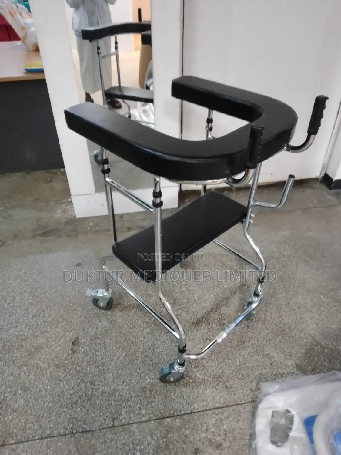 Practical Walker/ Skid Stand/ Frame With Seat Rehabilitation