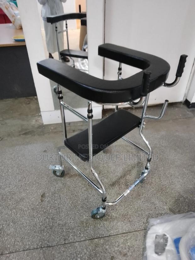 Practical Walker/ Skid Stand/ Frame With Seat Rehabilitation - thumbnail 11