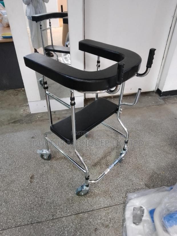 Practical Walker/ Skid Stand/ Frame With Seat Rehabilitation - thumbnail 12