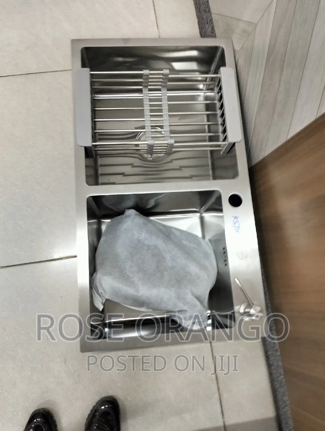 Silver Stainless Double Sink