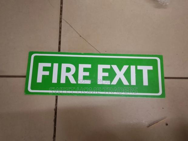 Fire Exit Sign U - main view