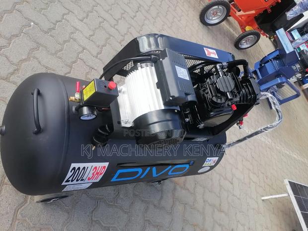DIVO 200l Air Compressor 3hp Single Phase Motor -Super