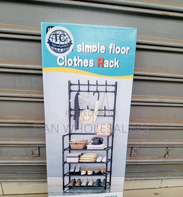 Strong Metallic 5 Layers Multi Purpose Shoe Rack