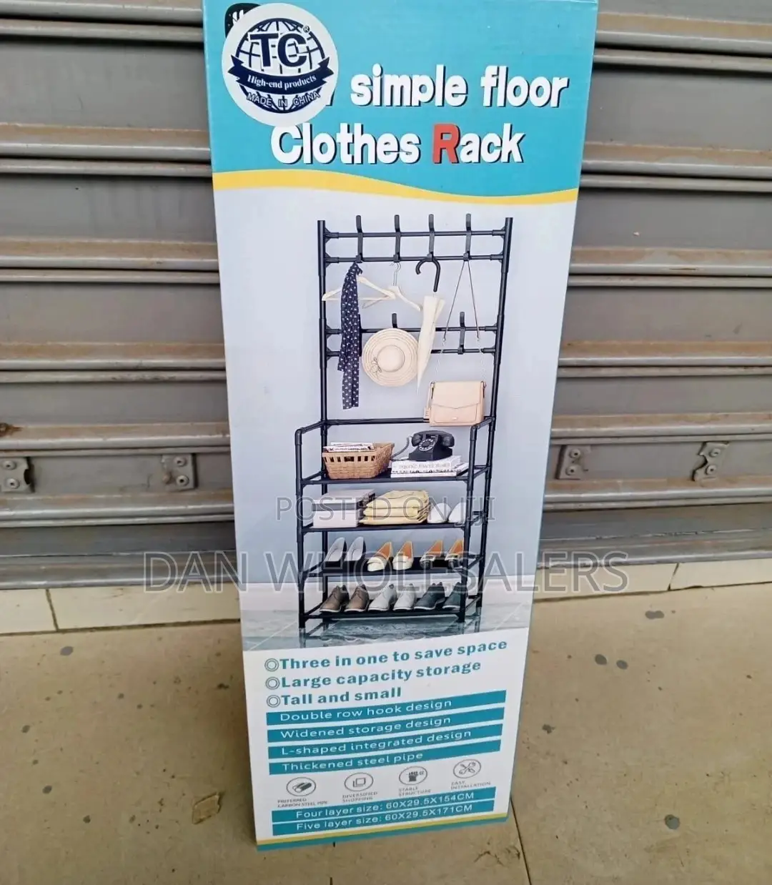 Tc 5 Tier Shoe Rack and Hangers