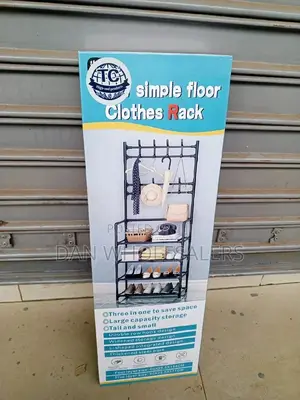 Coat,Cap,Scarf,Bag and Hanger in 1,5 Layers Shoe Rack