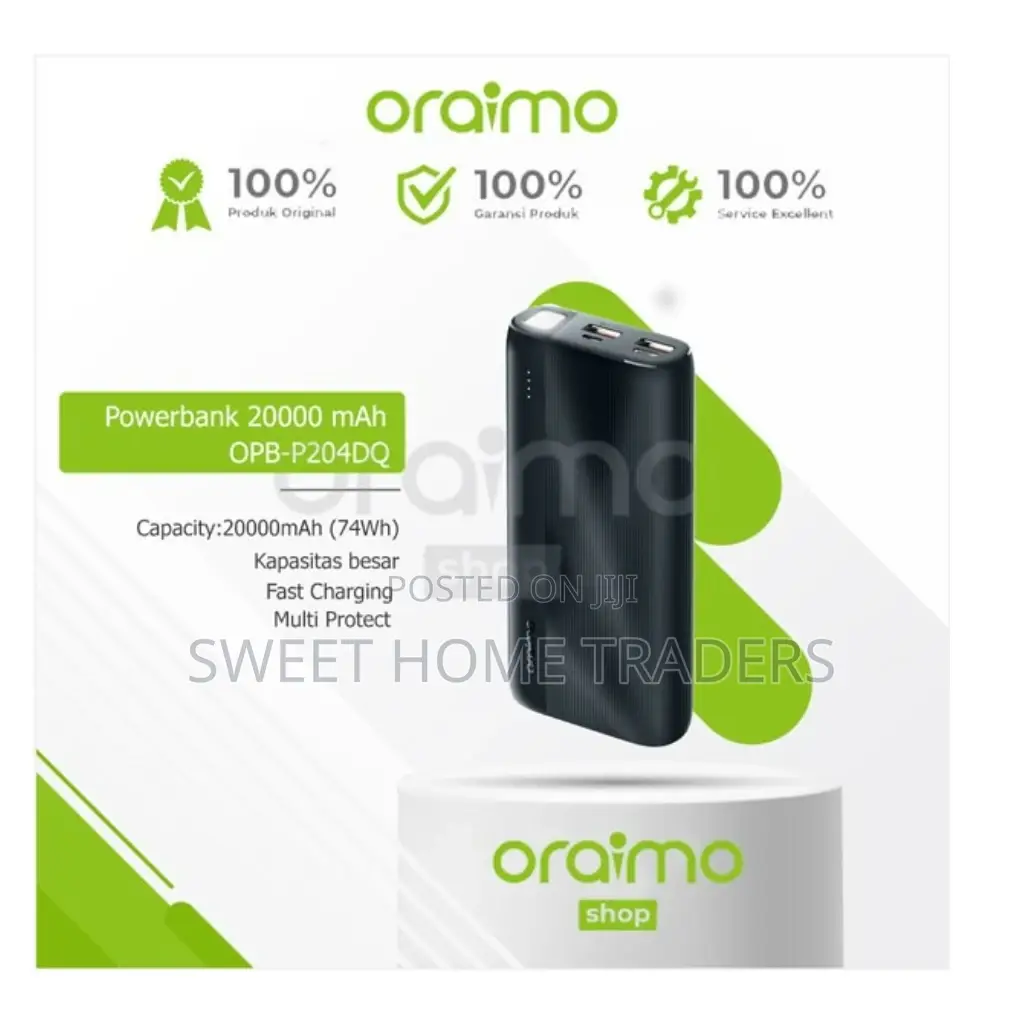 Oraimo Traveler 20000mah Power Bank