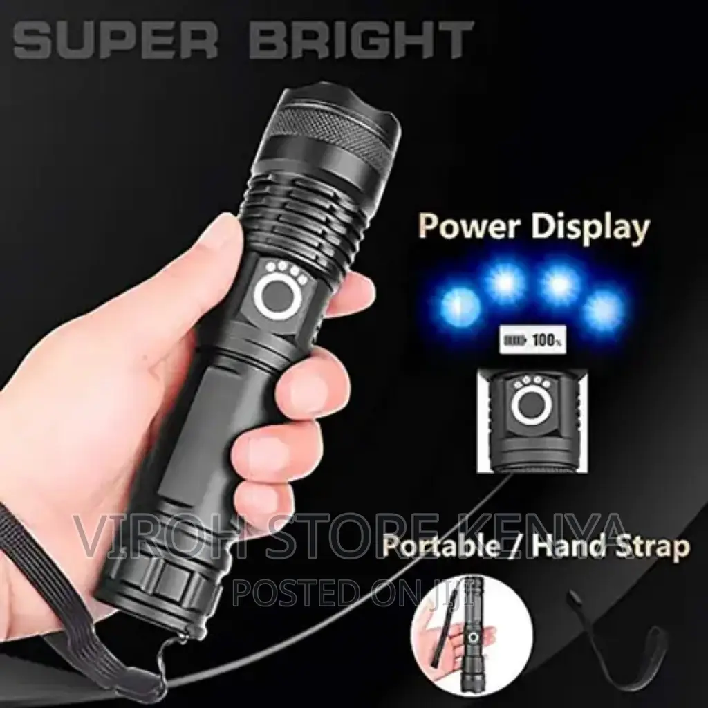 Torcia P50 Torch 2000 Lumens Zooming 1.5kms Range Flashlight