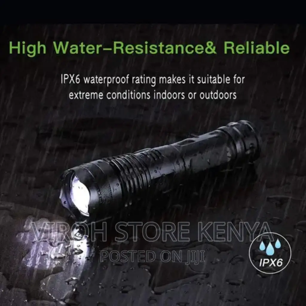Torcia P50 Torch 2000 Lumens Zooming 1.5kms Range Flashlight