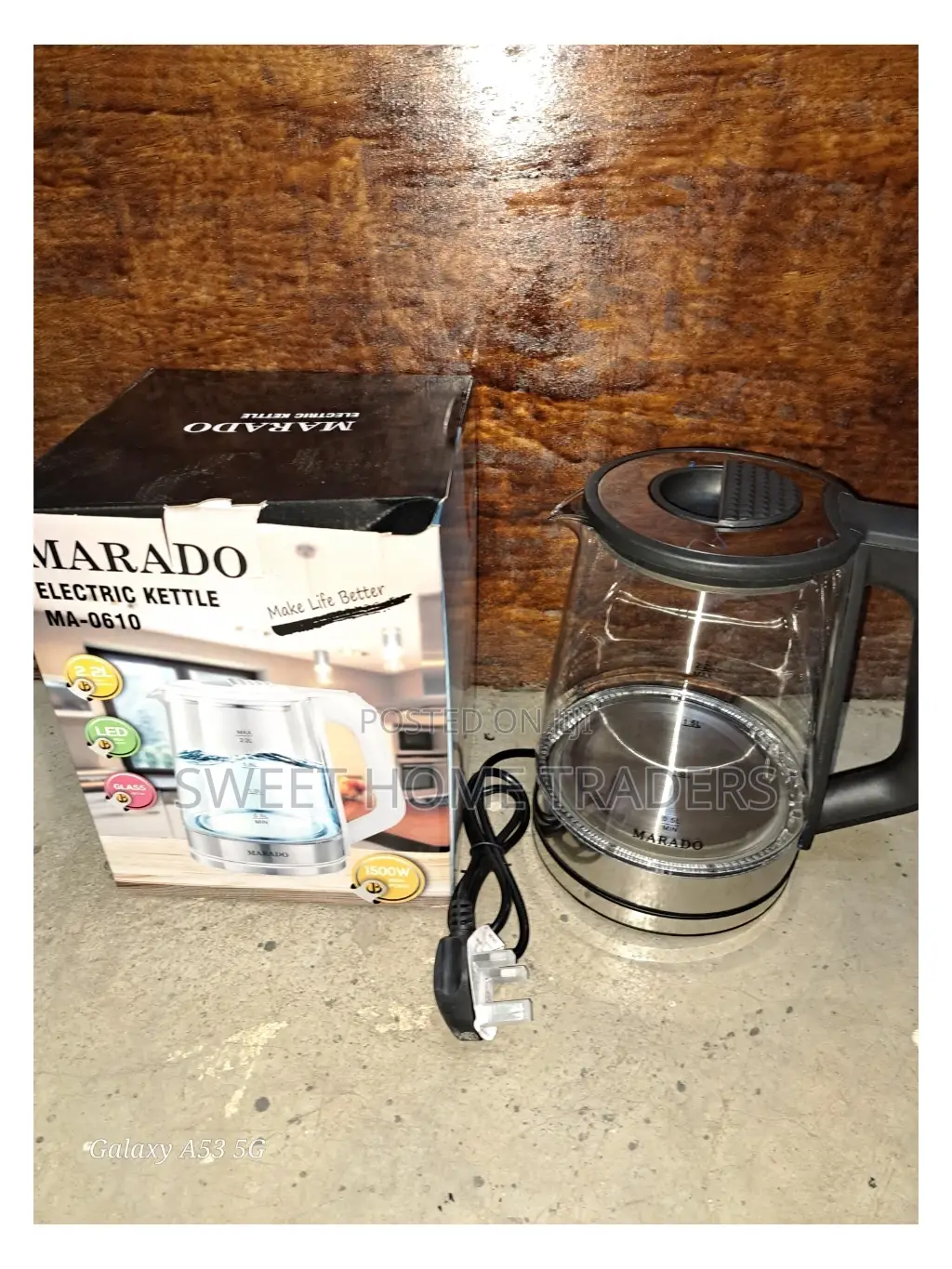 Marado 2.2 Litres Alluminating Automatic Glass Kettle