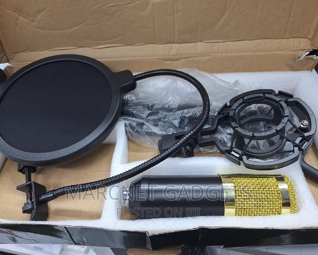 Studio Condenser Microphone Set - Filter , Stand, - thumbnail 2