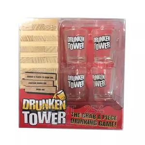 Drunken Jenga/ Tower Party Game 
Comes With Wooden Blocks