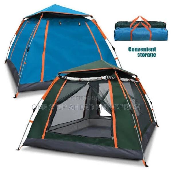 Portable Blue/Green Camping Tents for 8 People