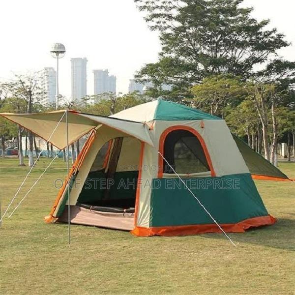 Double Coloured 8 People Camping Tents - main view